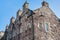 Traditional Scottish Stone Building and Clear Sky