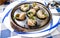 Traditional snails with garlic butter