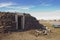 Traditional sod hut in the Arctic