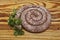 Traditional South African boerewors sausage