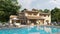 Traditional southern Europe villa with pool and garden