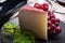 Traditional Spanish cheese, Murcian wine cheese from goat milk w