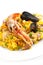 Traditional Spanish food Paella