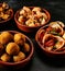 Traditional Spanish fried seafood and tapas