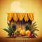 Traditional species leaves for celebration sukkot on background, Ai generated