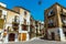 A traditional square in Polizzi Generosa in the Madonie Mountains, Sicily