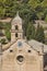 Traditional stone church in Bunyola village, Mallorca. Balearic islands, Spain