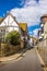 A traditional street of individual buildings in the old town of Hastings, Sussex