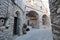 Traditional Street in Mesta, Chios Island, Greece