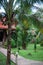 Traditional style houses in the rain forest of Khao Sok sanctuary, Thail