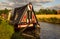 Traditional style narrowboat in the Midlands - Grand Union Canal