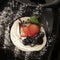 Traditional summer dessert pavlova with fresh berries