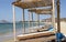 Traditional sunbeds in Naxos  island