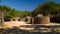 Traditional swati hut at the village near Manzini, Mbabane, Swaziland