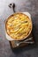 Traditional Swedish delicacy Jansson\\\'s Frestelse casserole of potatoes, onions, anchovies, and rich cream