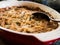 Traditional Swedish dish, Jansson\\\'s Frestelse, a casserole with potatoes, onion, anjovis and heavy cream.