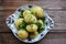 Traditional swedish midsummer food boiled potatoes with dill and chopped onion