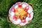 Traditional Swiss bread with a pattern in the shape of the Swiss flag is baked on the eve of the Swiss National Day on August 1st.