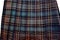 Traditional tartan kilt handmade of wool in Scotland