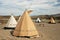 Traditional teepee village