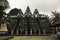 Traditional temple Lempuyang on Bali. Stony architecture and religion landmark of Indonesia - majestic stairs and towers.