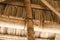 Traditional Thai bamboo roof from inside