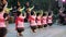 Traditional Thai dancing in Participants take part in the celebration of Thailand tourism Festival.