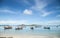 Traditional Thai Longtail fisherman boat on the beach, rawai beach, Phuket Thailand