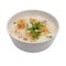 Traditional thai porridge rice gruel in white bowl, congee