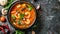 Traditional Thai soup - Tom yam, spicy asian food