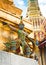 Traditional Thai style statue of Guard at Wat Phra Kaeo, Temple