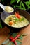 Traditional thai yellow curry