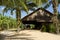 Traditional thailand farm house with palms