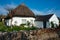 Traditional Thatched Irish Cottage background