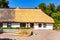 Traditional thatching roof house in Vitt