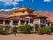 Traditional Tibetan or Ladakhi architecture school building