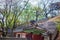 The traditional tiled roofs of Korean traditional architecture boast beautiful colors and curvaceous