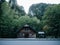 Traditional toilet at RyuSei-No-Taki Ryu Sei waterfall, famous waterfalls near the Daisetsu National Park.