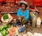 Traditional tribal market on an island Timor, Indonesia