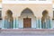 Traditional and typical moroccan architectural details. Mosque in Kenitra, Morocco, Africa