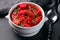 traditional Ukrainian borscht or red soup in the bowl