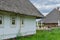 Traditional ukrainian rural house with the straw roofs, Ukrainian hamlet