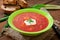 Traditional Ukrainian Russian vegetable borscht soup