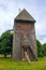 Traditional ukrainian wooden windmill