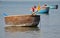 Traditional Vietnamese fishing boats in Mui Ne port, Vietnam