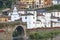 Traditional village in Asturias with stone bridge, Cangas. Spain