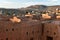 Traditional village in Morocco at sunrise