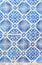 Traditional vinage portuguese decorative tiles azulejos
