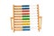 Traditional Vintage style Abacus On white background