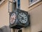 Traditional watchmaker sign in Ebeltoft, Denmark